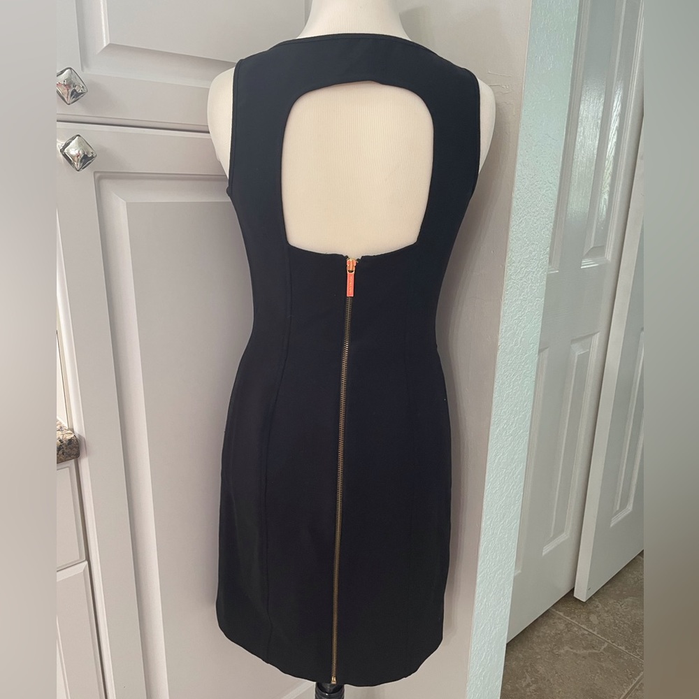 Michael Kors Open-Back Black Dress